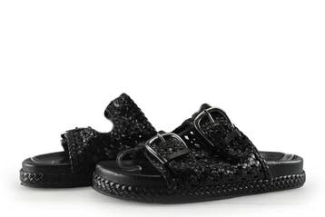 Manfield Muiltjes in maat 38 Zwart, Kleding | Dames, Schoenen, Verzenden, Zwart, Manfield, Gedragen