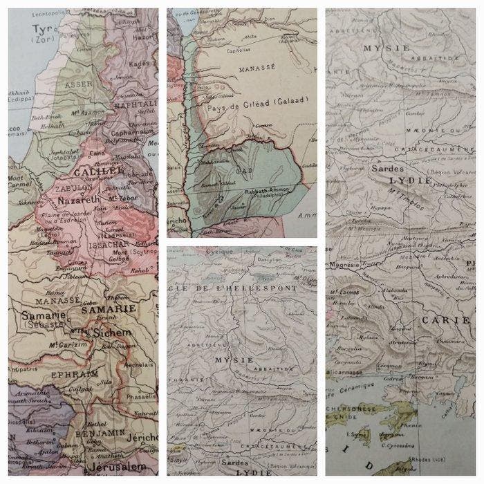 Frankrijk - Klein-Azië, Oud-Griekenland, Gallië/Kelten,, Boeken, Atlassen en Landkaarten