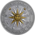Kameroen. 2000 Francs 2025 Melpomene & Thalia - The Nine