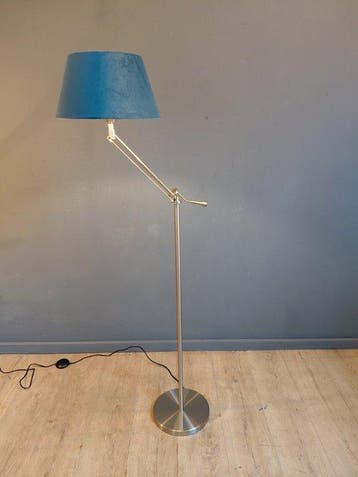 Staande lamp - Roestvrijstaal - Swingarm