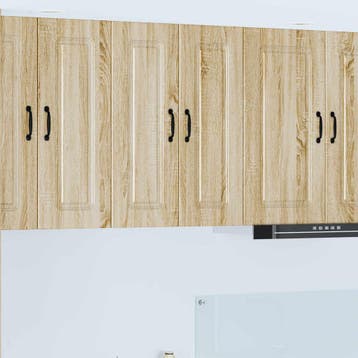 vidaXL Vaatwasserpaneel Kalmar 2 st Sonoma Eik Bewerkt hout, Verzenden, Nieuw