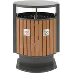 Afvalscheidingsstation | Kunststof/Staal | Grijs/Houtlook |, Articles professionnels, Verzenden