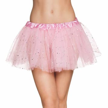 Lichtroze Tutu Glitter, Verzenden, Nieuw