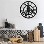 vidaXL Wandklok 30 cm acryl zwart, Verzenden, Nieuw
