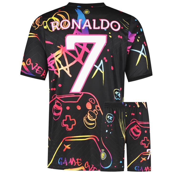 Kingdo Ronaldo Al-Nassr Voetbaltenue - Gaming Tenue, Sport en Fitness, Voetbal, Bal, Nieuw, Verzenden