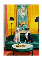 E. García - Perros y ajedrez XL (no reserve), Antiquités & Art