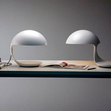 Martinelli Luce - Lampe de table - Cobra blanc - Métal