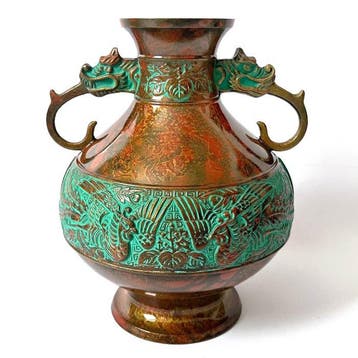 Vase - En alliage, Bronze - Japon (Sans prix de réserve)