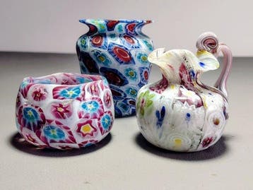 Murano Millefiori miniature glass collection (Fratelli Toso)