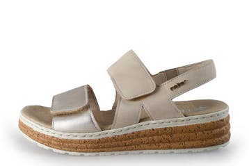 Rieker Sandalen in maat 39 Beige, Verzenden, Beige, Sandalen of Muiltjes, Zo goed als nieuw