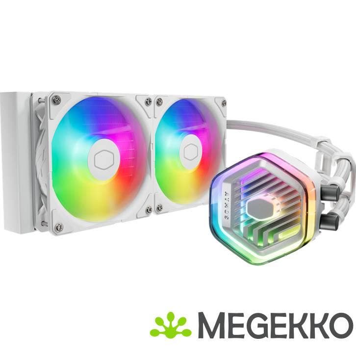 Cooler Master MasterLiquid 240 Atmos ARGB White, Informatique & Logiciels, Refroidisseurs d'ordinateur, Envoi