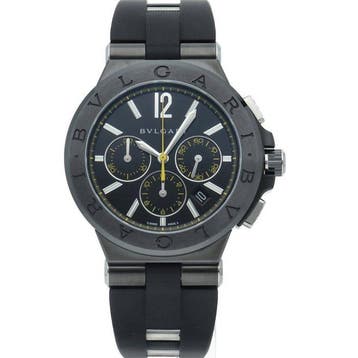 Bvlgari - Diagono Ultranero Chronograph Ceramic 1.7 Yellow, Nieuw
