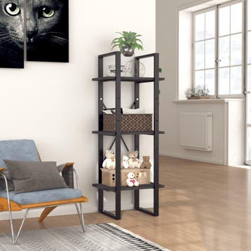 vidaXL Boekenkast met 3 schappen 40x30x105 cm bewerkt hout, Verzenden