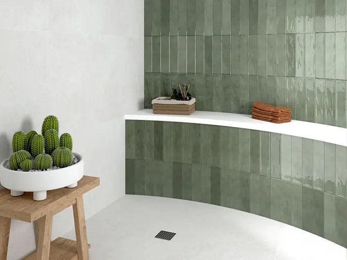 Wandtegel Villeroy Ele Saggio Groen Glans 7,5x30, Bricolage & Construction, Dalles & Carrelages, Enlèvement ou Envoi