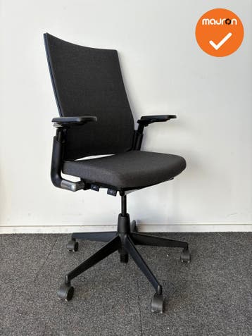 Ahrend 2020 - refurbished - hoge rug - Antracietgrijs gemêl, Werkplek, Ophalen of Verzenden, Gebruikt, Stoel