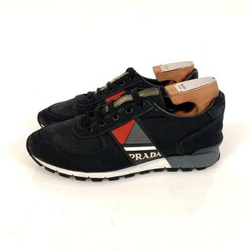 Prada Sneaker Runner Black/Red 4E 3198 UK 6 - Sneakers -