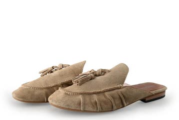 Ayana Instappers in maat 38 Beige, Kleding | Dames, Verzenden, Zo goed als nieuw, Ayana, Instappers