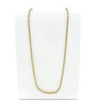 Gouden vierkante koningsschakel ketting, Handtassen en Accessoires, Kettingen, Ophalen of Verzenden, Gebruikt, Overige kleuren