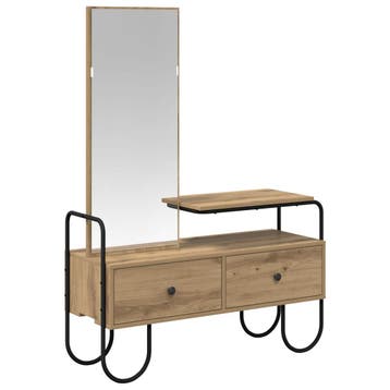 vidaXL Kaptafel Artisanaal eiken Bewerkt hout, Verzenden, Nieuw