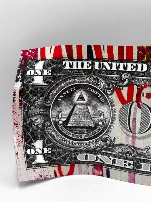 Karl Lagasse (1981) - One Dollar One Love, Antiquités & Art, Art | Peinture | Moderne