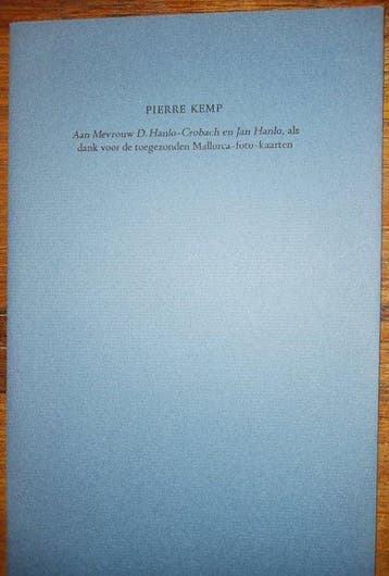 Pierre Kemp - Verzameling dichtbundeltjes en pamfletten van