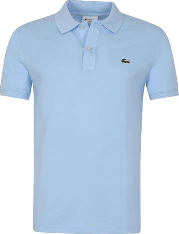 Lacoste Pique Poloshirt Lichtblauw maat Maat 48/50 (M) Heren, Vêtements | Hommes, Polos, Verzenden