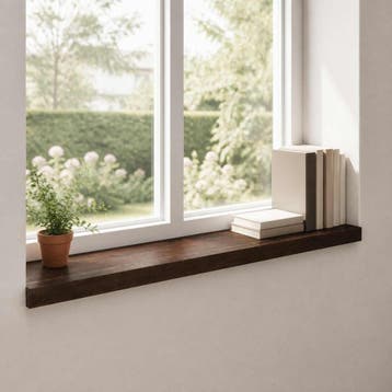 vidaXL Raamprofielen 2 st Donkerbruin 80 x 25 x 2 cm, Verzenden