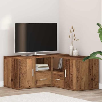 vidaXL Hoekkast 160x40x45 cm bewerkt hout oud hout, Verzenden, Nieuw