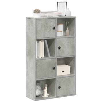 vidaXL Boekenkast 60x24x101,5 cm bewerkt hout betongrijs, Verzenden, Nieuw