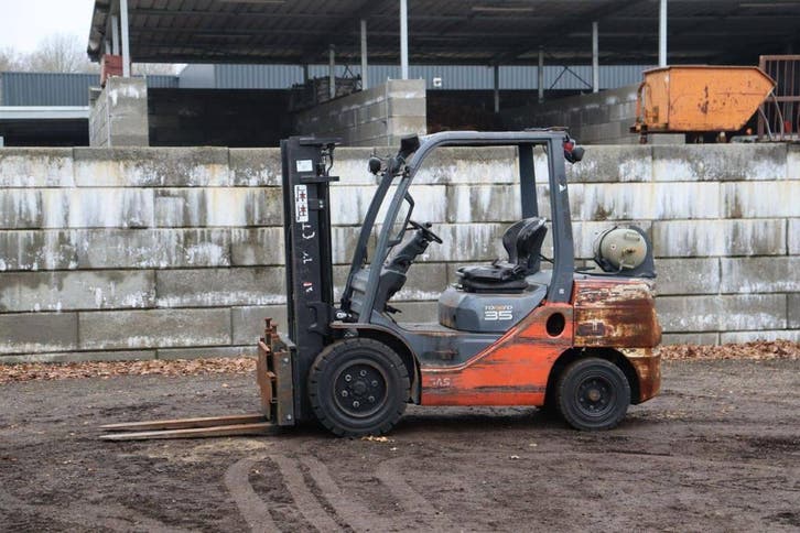 Veiling: Heftruck Toyota 02-8FGJF35 LPG 3500kg 3.0m 2016, Zakelijke goederen, Machines en Bouw | Heftrucks en Intern transport