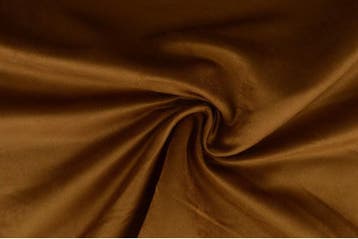 10 meter suedine stof - Suede stof - Cognac, Hobby en Vrije tijd, Overige kleuren, Verzenden, 120 cm of meer, Polyester