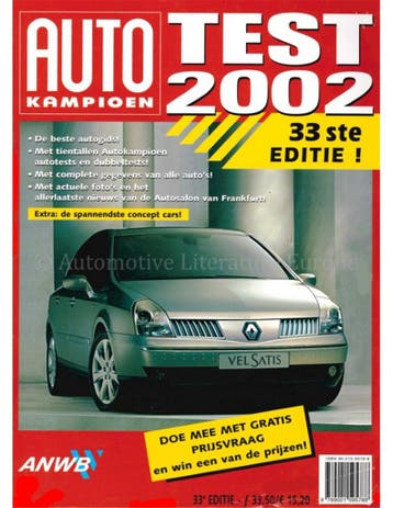 2002 AUTOTEST JAARBOEK NEDERLANDS, Nieuw
