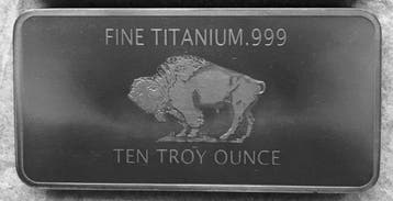 Monde. 10 oz American Buffalo - 999 Titan (Sans prix de