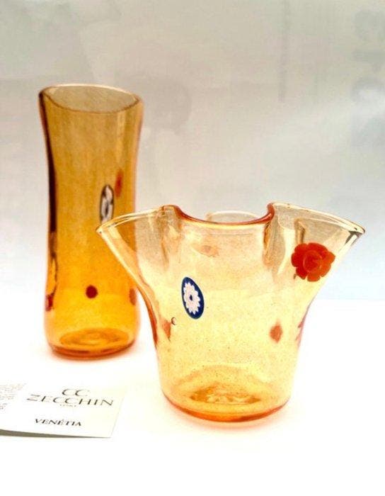Murano - Vittorio Zecchin - Vase (2) - Verre de Murano, Antiquités & Art, Antiquités | Verre & Cristal