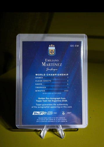2026 Topps Topps Team Set Argentina 2026 Carte dédicacée,