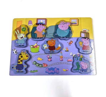 Houten Peppa Pig-puzzel met de familie Big, Verzenden, Nieuw