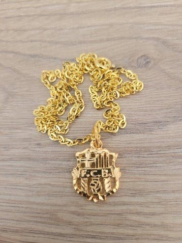24-karaats gouden hanger FC Barcelona