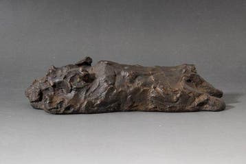 Bronzen hondenpapiergewicht - Brons - Yasuo Sugawara (,, Antiquités & Art