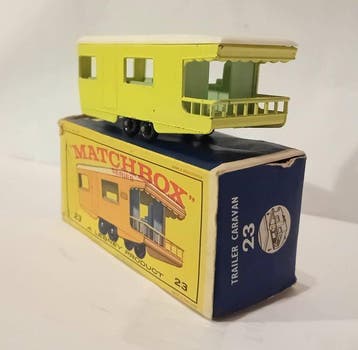 Matchbox 1:64 - Voiture miniature - Trailer Caravan (23), Nieuw