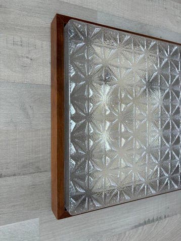 Plafondlamp - Plastic, Hout