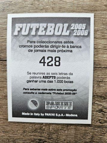 2005/06 Panini Cristiano Ronaldo 428 Carte Rookie - 1 Card -, Nieuw