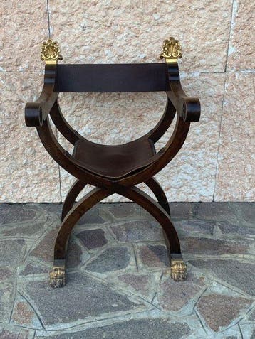 Chaise - Savonarola - cuir