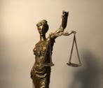 Sculpture, Groter beeld Vrouwe Justitia - 40 cm - Bronze