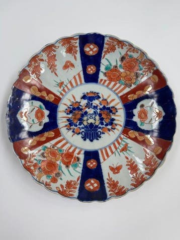 Onderbord (3) - Porselein - Imari uit de Meiji-periode, Antiek en Kunst