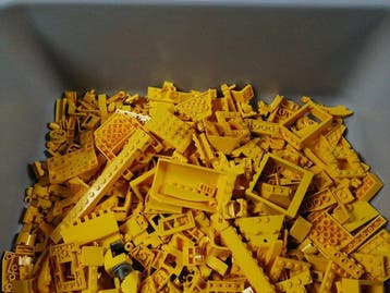 Lego - geen serie - Partij van 2,0 kg gele onderdelen -, Nieuw