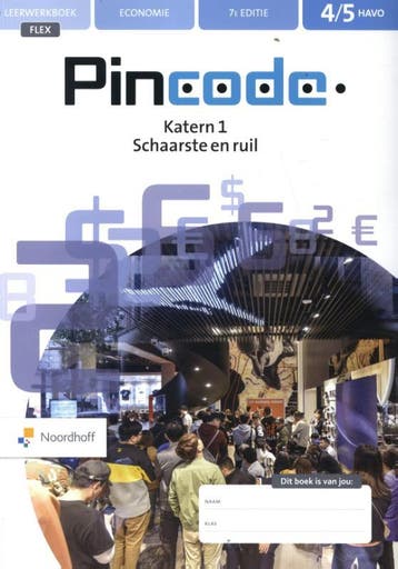 vwo katern 1 Schaarste en Ruil / Pincode / Leerwerkboek Flex, Boeken, Verzenden, Zo goed als nieuw