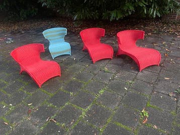 IKEA - Monika Mulder - Chaise longue (4) - PS Sävö - Rotin -