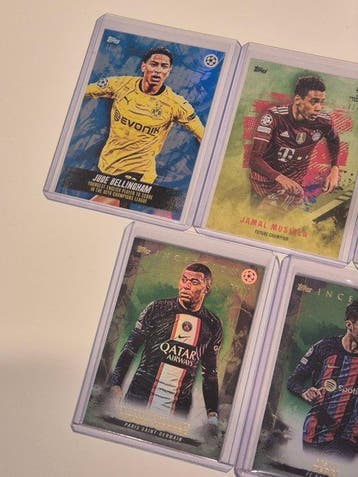 Topps Inception Jude Bellingham, Kylian Mbappé, Jamal, Nieuw