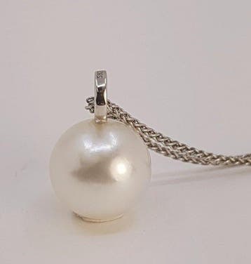 Sans prix de réserve - Pendentif Argent, Perle des Mers du