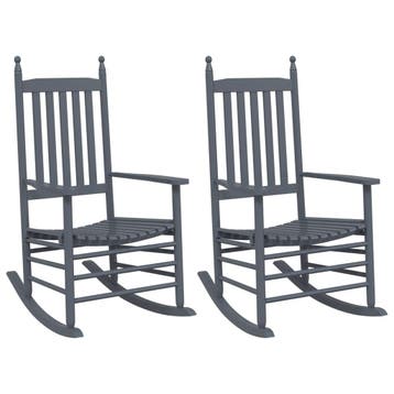 vidaXL Schommelstoelen met gebogen zitting 2 st, Verzenden, Nieuw